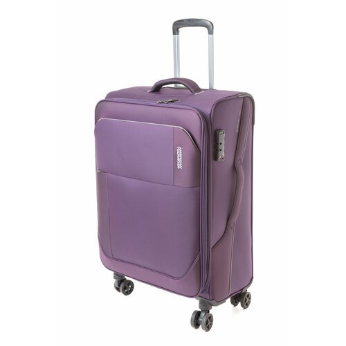 Чемодан American Tourister 91002, 68 л, размер M, фиолетовый