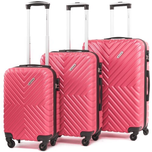 Комплект чемоданов Lacase New Delhi, цвет красный