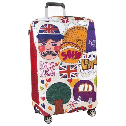 Чехол для чемодана, Размер M 65*75 см, серия Travel, дизайн London