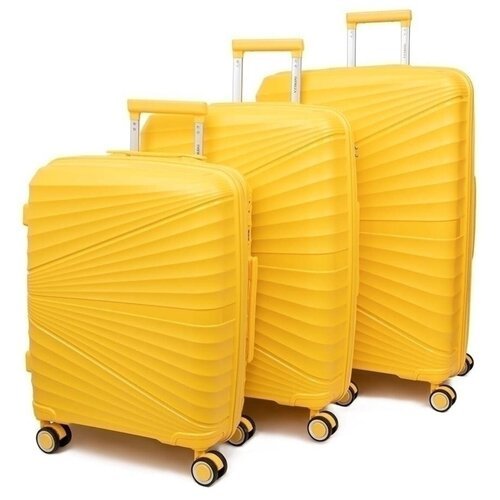 Комплект чемоданов Impreza STR желтый 3 штуки