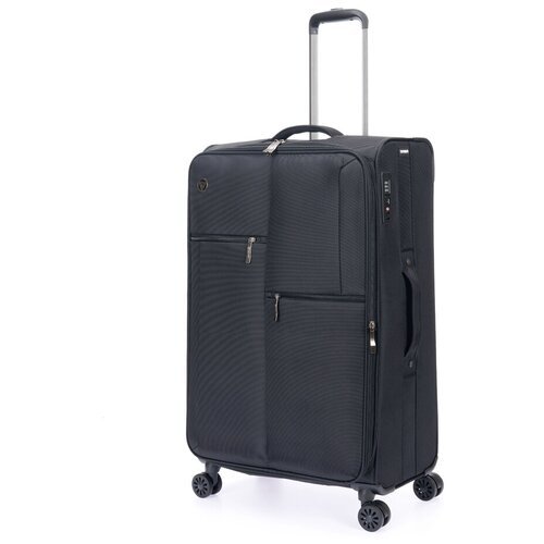 Умный чемодан Torber Seyd, 85 л, размер L, черный