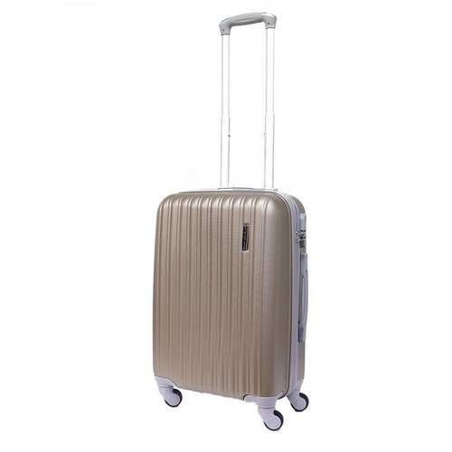 Пластиковый чемодан Cossroll, ручная кладь/54 см/35 л./4 поворотных колеса 360°