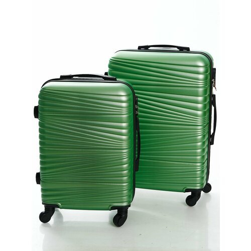 Комплект чемоданов Feybaul 31634, 2 шт., размер S, зеленый