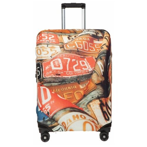 Чехол для чемодана Gianni Conti, размер M, голубой, мультиколор