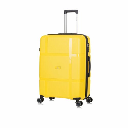 Умный чемодан L'case Ch1078, 109 л, размер L, желтый