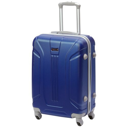 Чемодан на колесах дорожный средний багаж на двоих для путешествий m+ TEVIN размер М+ 68 см 77 л легкий 3.7 кг прочный abs (абс) пластик Красный