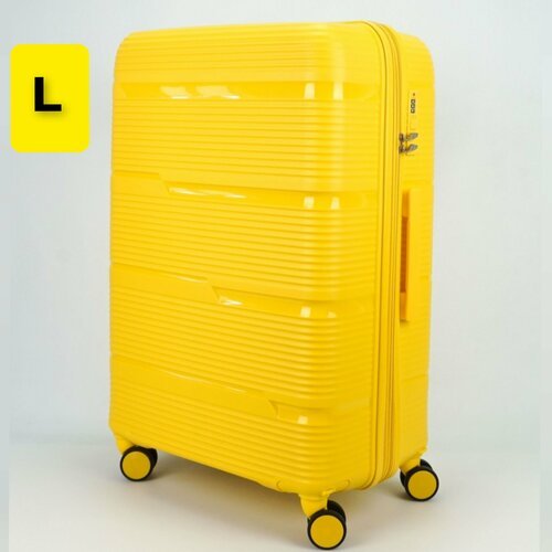 Чемодан Impreza чемодан желтый, 108 л, размер L, желтый