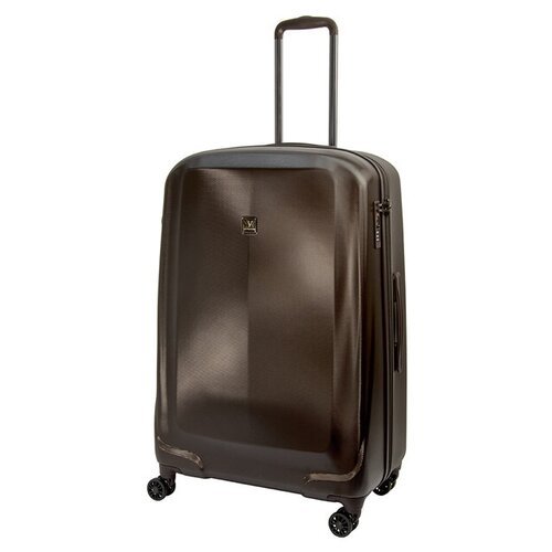 чемодан vip collection 808 pc - 28 d.brown чемодан на 4 колесах.(поликарбонат)
