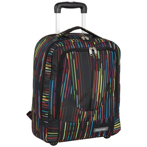 Чемодан-рюкзак POLAR, текстиль, 35 л, черный
