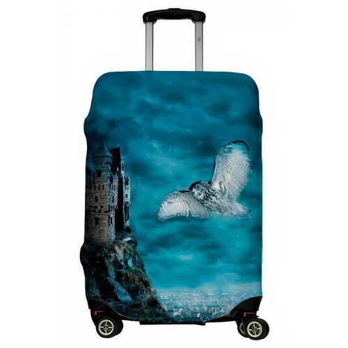 Чехол для чемодана LeJoy, размер L, серый, синий