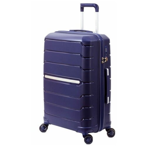 Чемодан SUPRA LUGGAGE, 60 л, размер M, синий