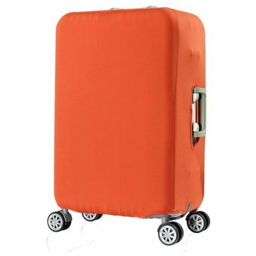 Чехол для чемодана , полиэстер, водонепроницаемый, 45 л, размер L, оранжевый