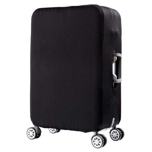 Чехол для чемодана , текстиль, водонепроницаемый, 90 л, размер L, черный