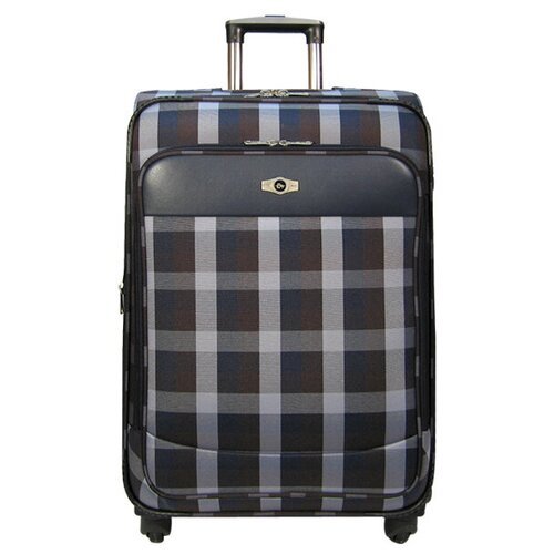 чемодан borgo antico ba6093 26 blue brown чемодан