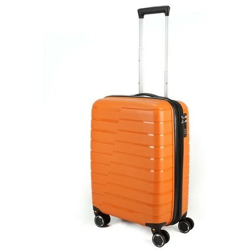 Impreza Shift - Чемодан для ручной клади оранжевого цвета со съемными колесами и расширением размера S