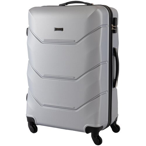 Пластиковый чемодан на 4-х колесах / Ручная кладь / Малый S / 41Л / Прочный и легкий из ABS пластика