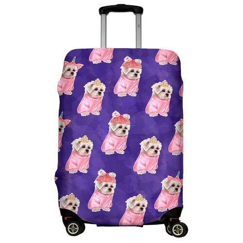 Чехол для чемодана LeJoy, размер S, фиолетовый, розовый