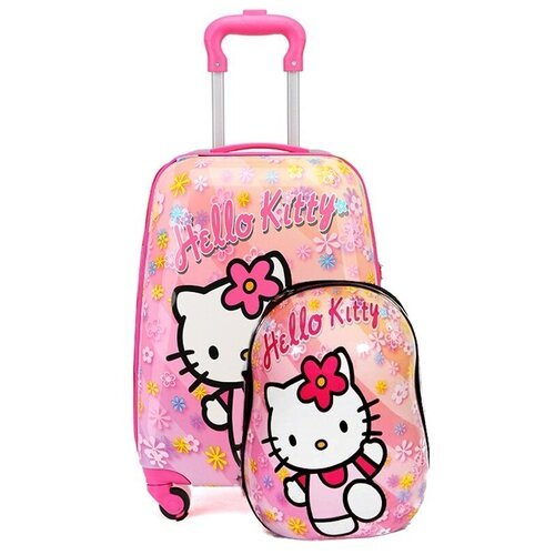 Чемодан для девочки Hello Kitty с рюкзаком