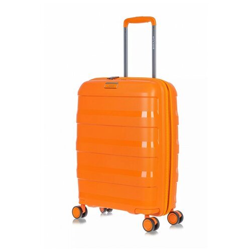 Чемодан для ручной клади L’Case, полипропилен, Monaco, оранжевый 20'