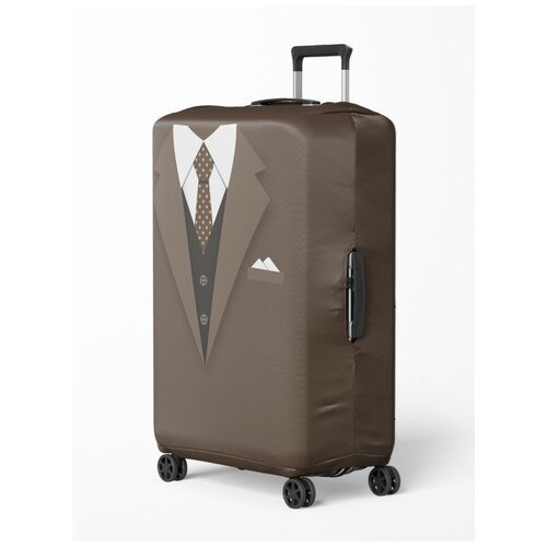 Чехол на чемодан Decorito 'Жакео Коричневый' 47x60 см.