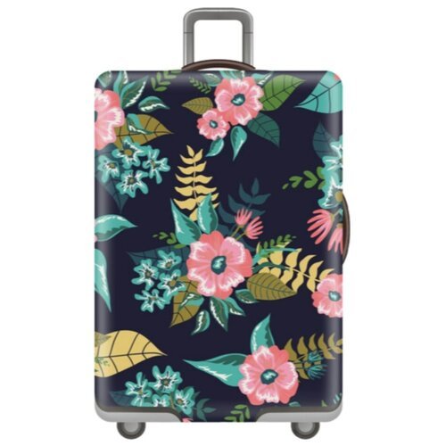Чехол для чемодана Roadlike, полиэстер, текстиль, 100 л, размер L, розовый