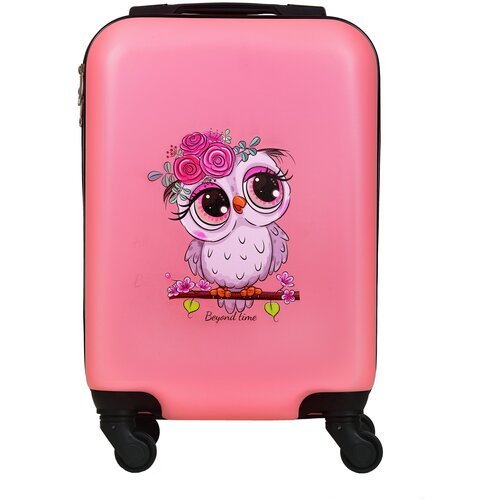 BEYOND TIME V507 розовый чемодан детский Совушка