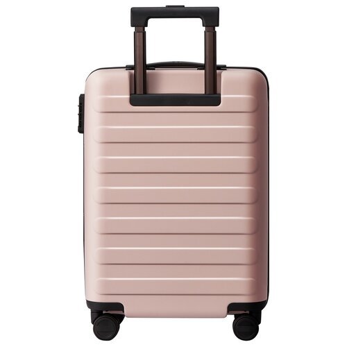 Чемодан NINETYGO Rhine Luggage, поликарбонат, рифленая поверхность, 38 л, светло-красный