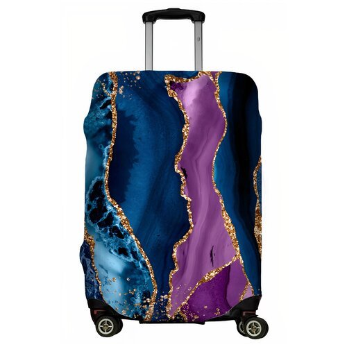 Чехол для чемодана LeJoy, размер L, фиолетовый, синий