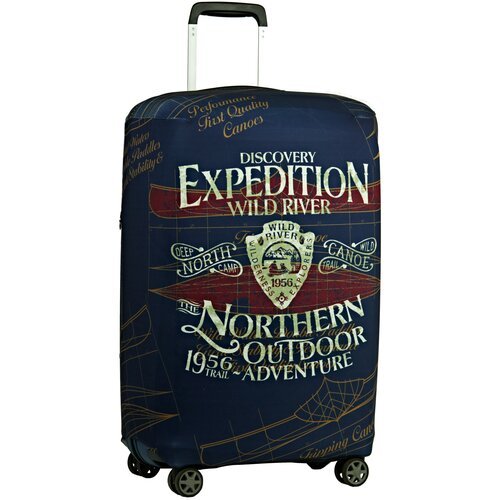 Чехол для чемодана, Размер L 75*85 см. серия Travel, дизайн Expedition.