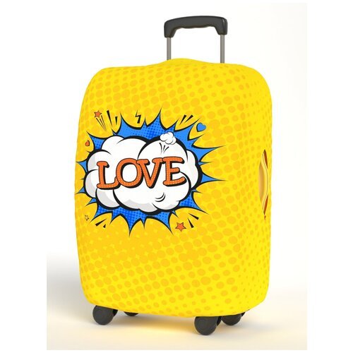 Чехол для чемодана RATEL, текстиль, 40х55х25 см, водонепроницаемый, желтый