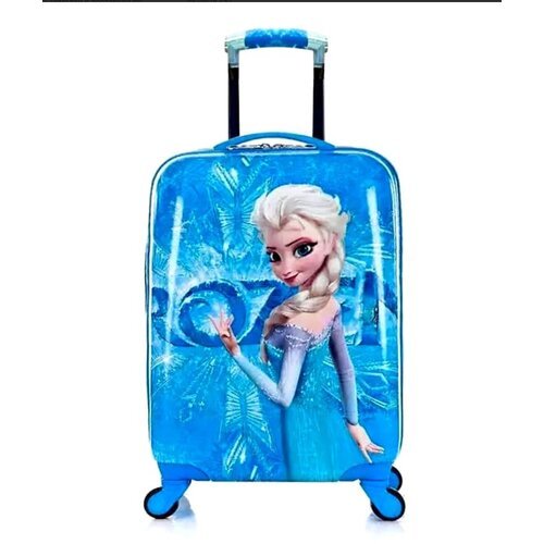 Умный чемодан Impreza, ABS-пластик, ручная кладь, 34х55х23 см, 3 кг, телескопическая ручка, водонепроницаемый, голубой