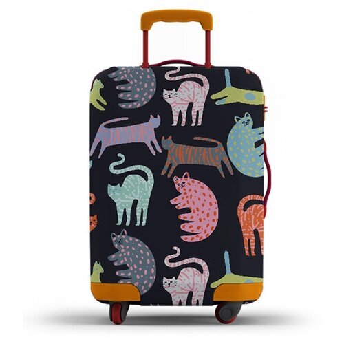 Homepick / Чехол для чемодана Kotiki/6040/ Размер S(52-59 см)