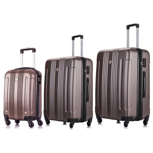 Комплект чемоданов Lacase Bangkok, цвет розовый