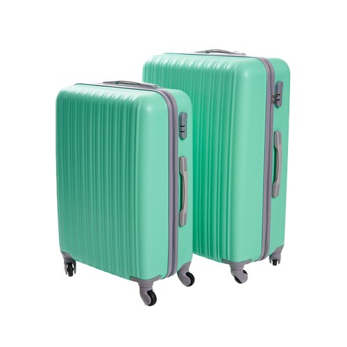 Комплект чемоданов Feybaul, размер M/L, зеленый