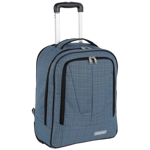 Чемодан-рюкзак POLAR, текстиль, 35 л, размер S, синий