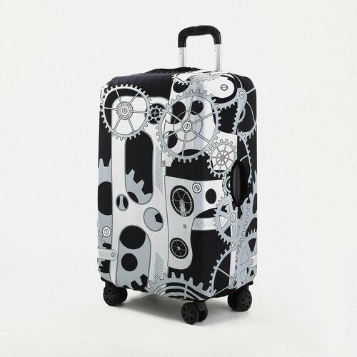 Чехол для чемодана Сима-ленд, размер 24', черный, серый