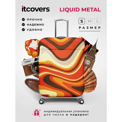 Чехол для чемодана itcovers, 40 л, размер S, красный, коричневый