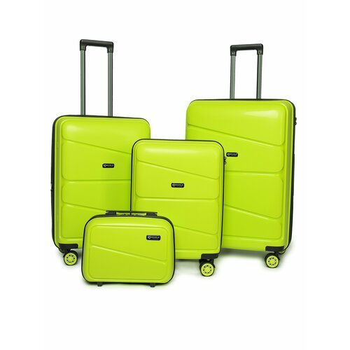 Комплект чемоданов Bonle H-8011_BcSML/GREEN, 4 шт., 136 л, размер S/M/L, зеленый